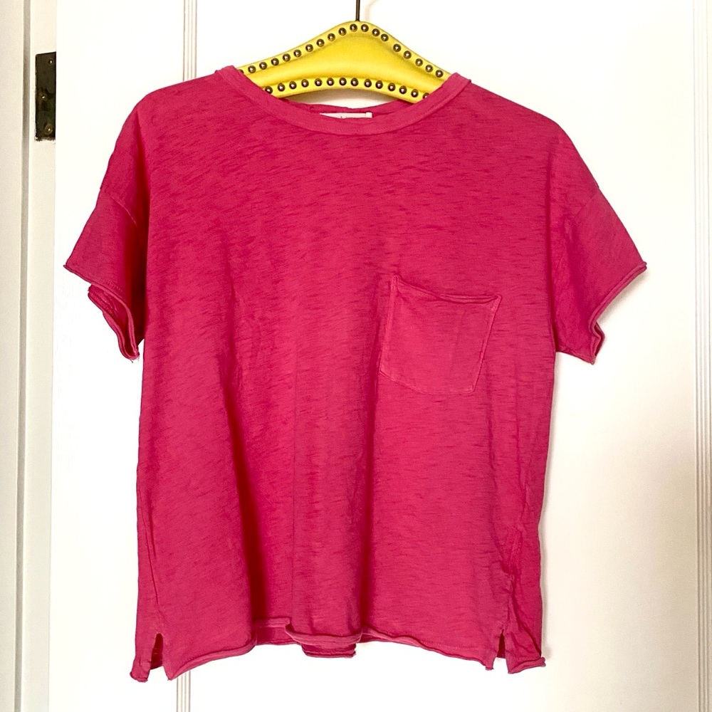 Rag&Bone Women's Magenta T-shirt (Size XS)